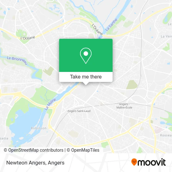 Newteon Angers map