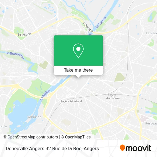 Deneuville Angers 32 Rue de la Röe map