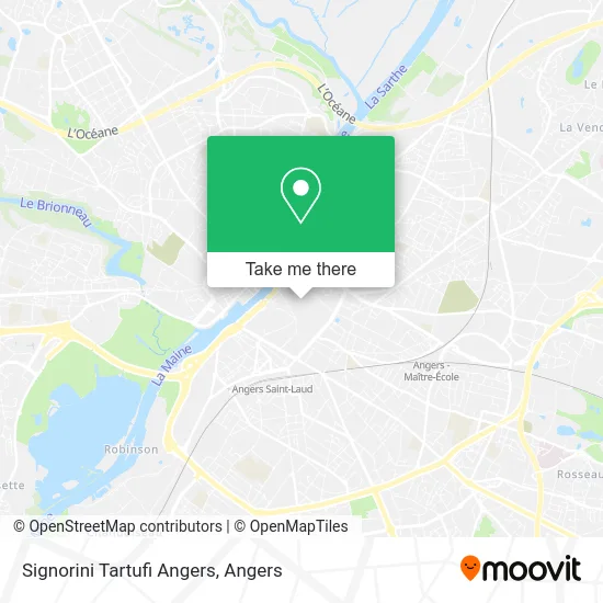 Signorini Tartufi Angers map