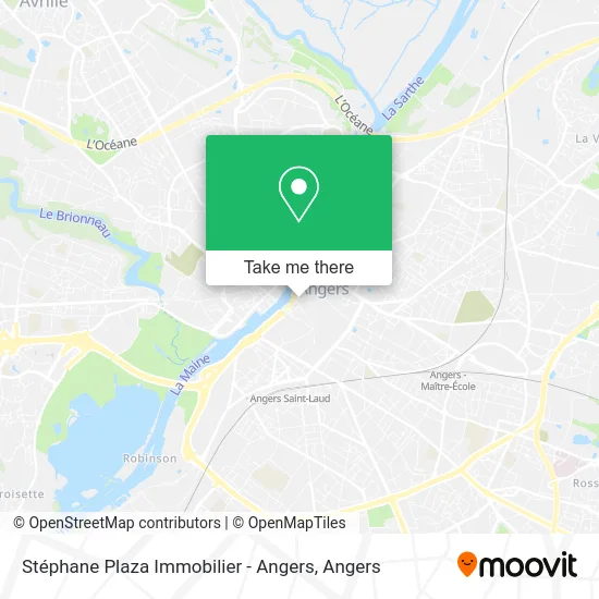 Stéphane Plaza Immobilier - Angers map