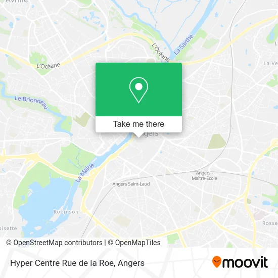 Hyper Centre Rue de la Roe map