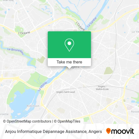 Anjou Informatique Dépannage Assistance map
