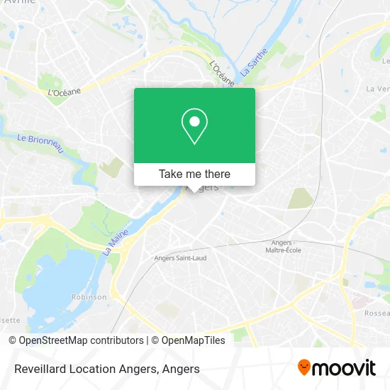 Reveillard Location Angers map