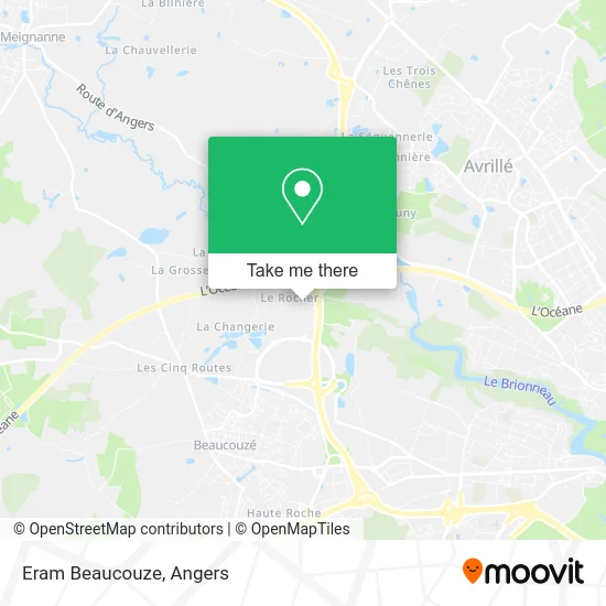 Eram Beaucouze map