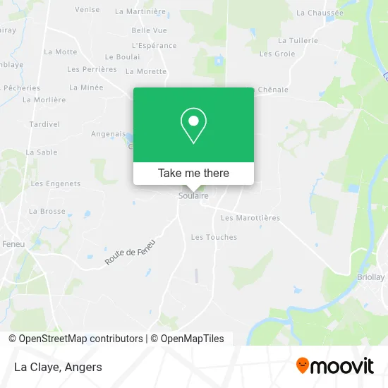 La Claye map