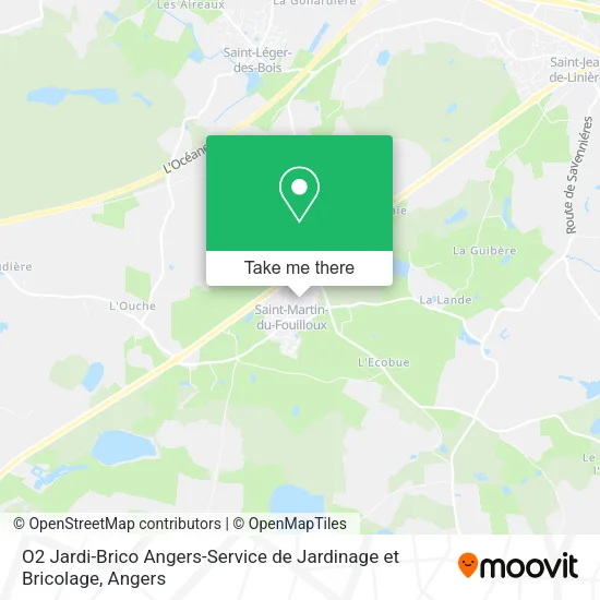 O2 Jardi-Brico Angers-Service de Jardinage et Bricolage map