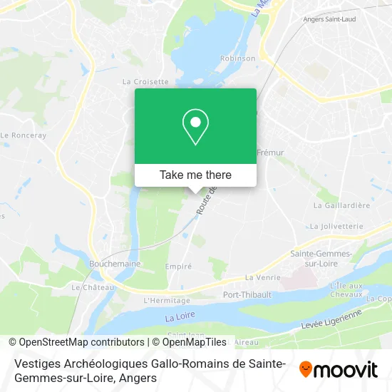 Vestiges Archéologiques Gallo-Romains de Sainte-Gemmes-sur-Loire map
