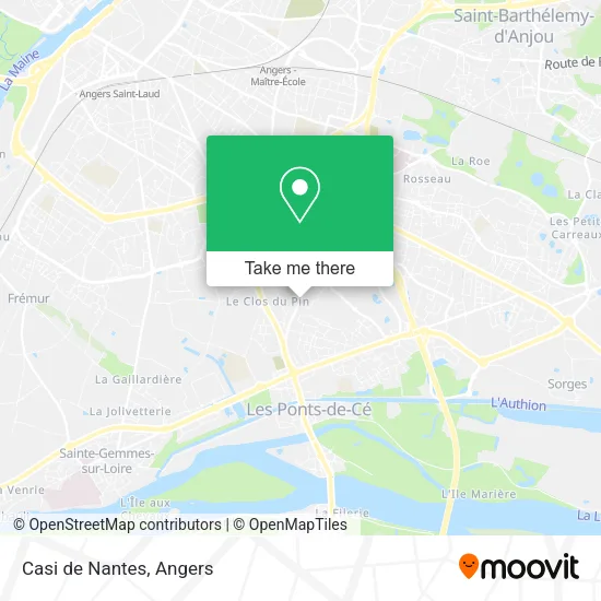Casi de Nantes map