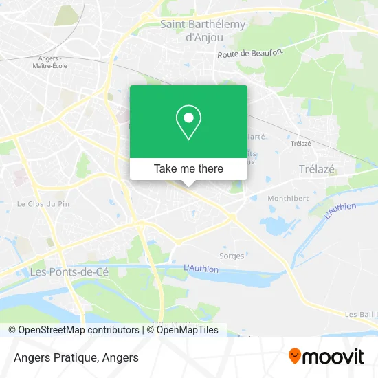 Angers Pratique map