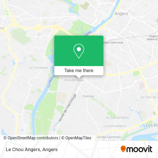 Le Chou Angers map
