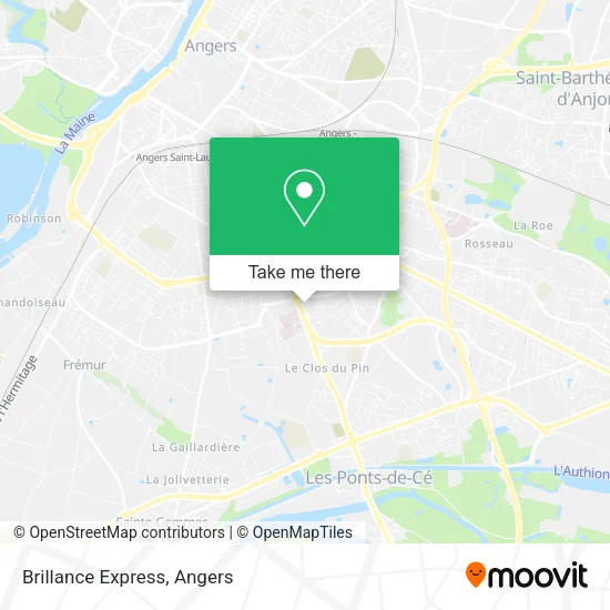 Brillance Express map