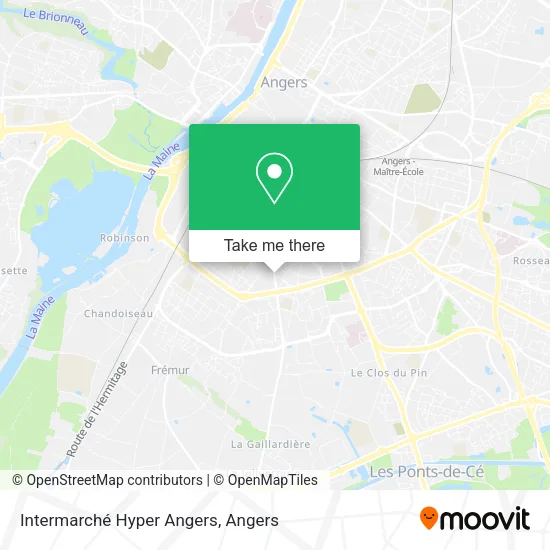 Intermarché Hyper Angers map