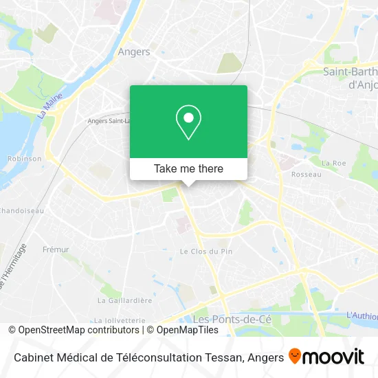 Cabinet Médical de Téléconsultation Tessan map