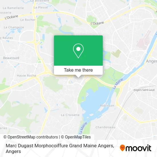Marc Dugast Morphocoiffure Grand Maine Angers map