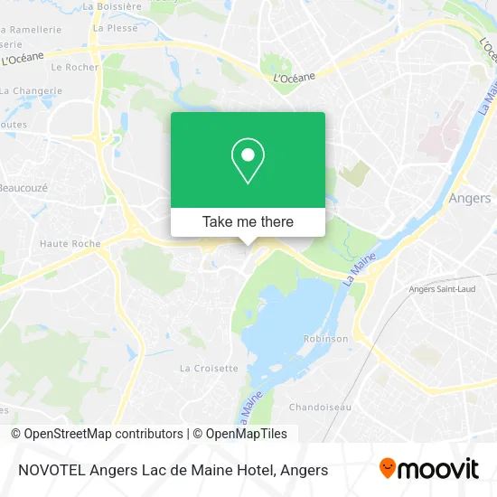 NOVOTEL Angers Lac de Maine Hotel map