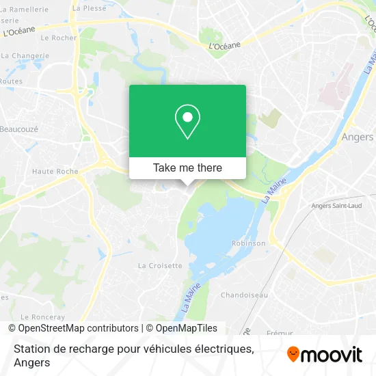 Station de recharge pour véhicules électriques map