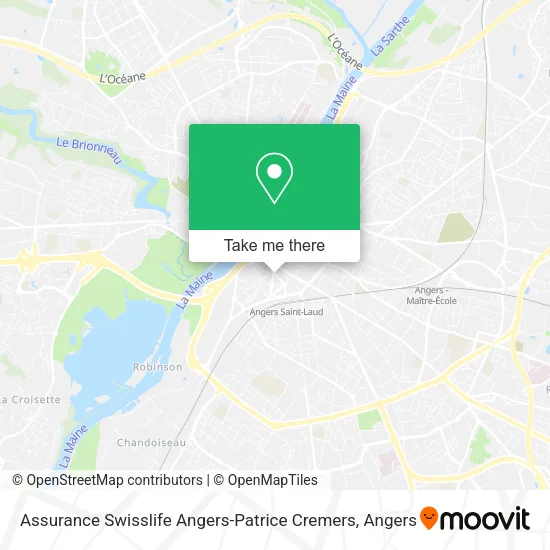 Assurance Swisslife Angers-Patrice Cremers map