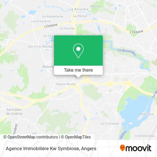Agence Immobilière Kw Symbiose map