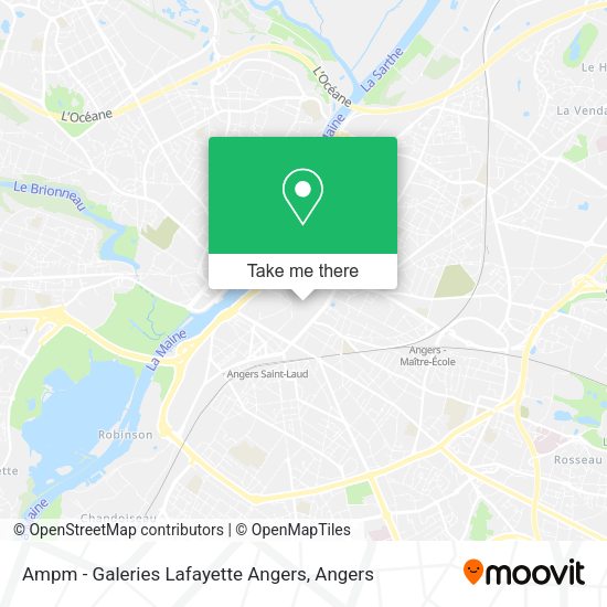 Ampm - Galeries Lafayette Angers map