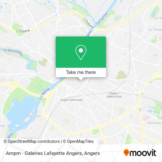 Mapa Ampm - Galeries Lafayette Angers