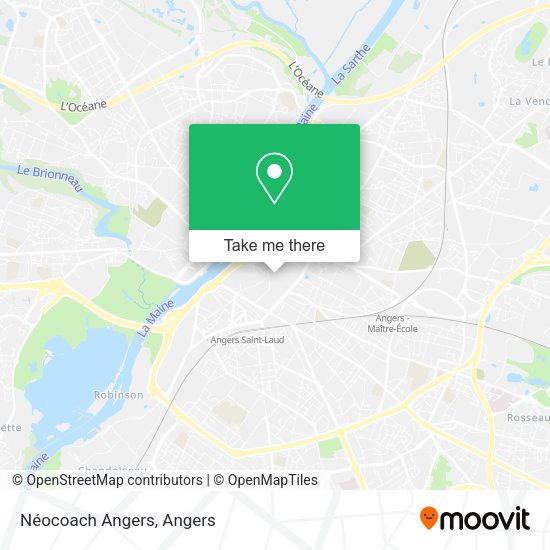 Néocoach Angers map