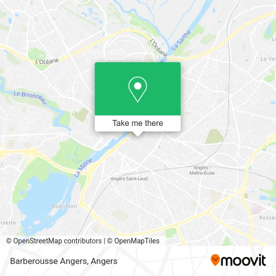 Barberousse Angers map