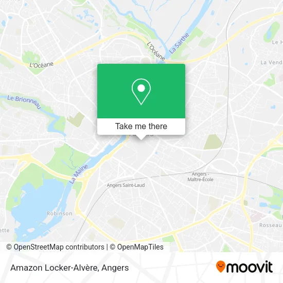Amazon Locker-Alvère map