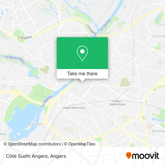 Côté Sushi Angers map