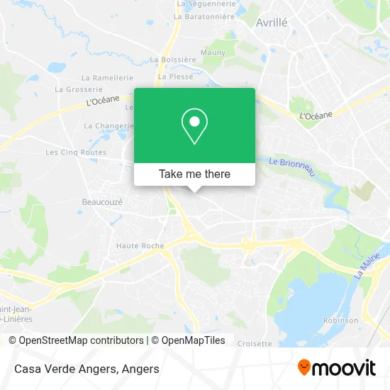 Casa Verde Angers map