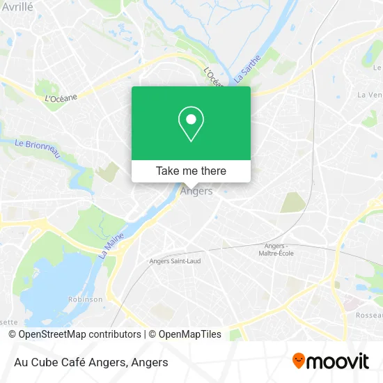 Au Cube Café Angers map