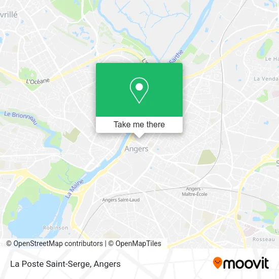 La Poste Saint-Serge map