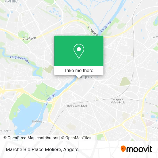 Marché Bio Place Molière map