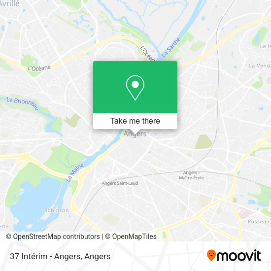 37 Intérim - Angers map