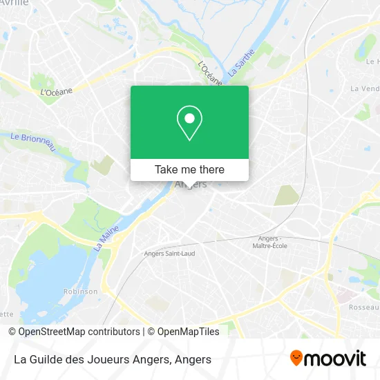 La Guilde des Joueurs Angers map