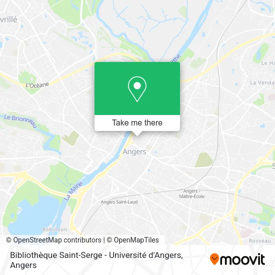 Bibliothèque Saint-Serge - Université d'Angers map