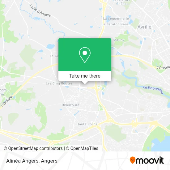 Alinéa Angers map