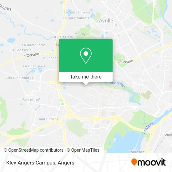 Kley Angers Campus map