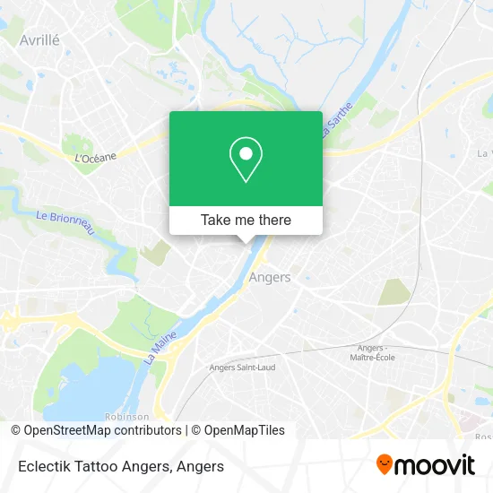 Eclectik Tattoo Angers map