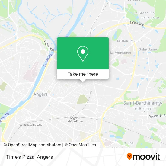 Time's Pizza map