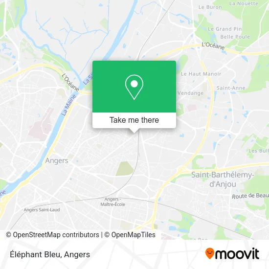Éléphant Bleu map