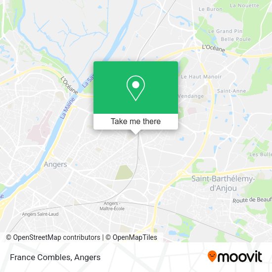 France Combles map