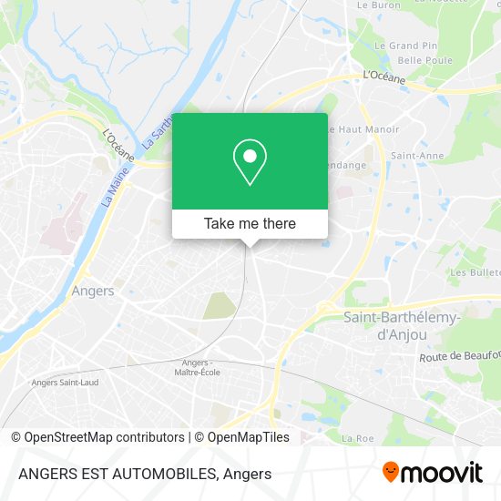 ANGERS EST AUTOMOBILES map