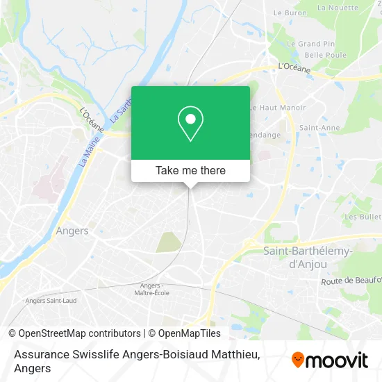 Assurance Swisslife Angers-Boisiaud Matthieu map