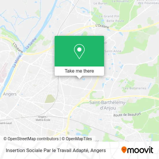 Insertion Sociale Par le Travail Adapté map