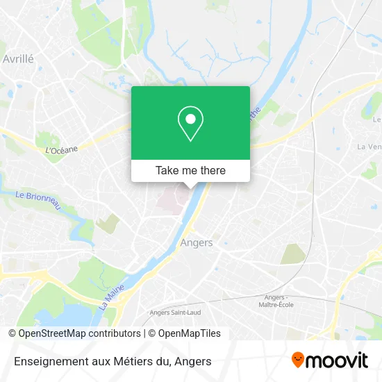 Enseignement aux Métiers du map