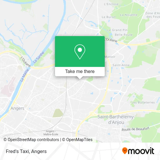 Fred's Taxi map