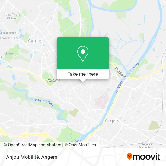 Anjou Mobilité map