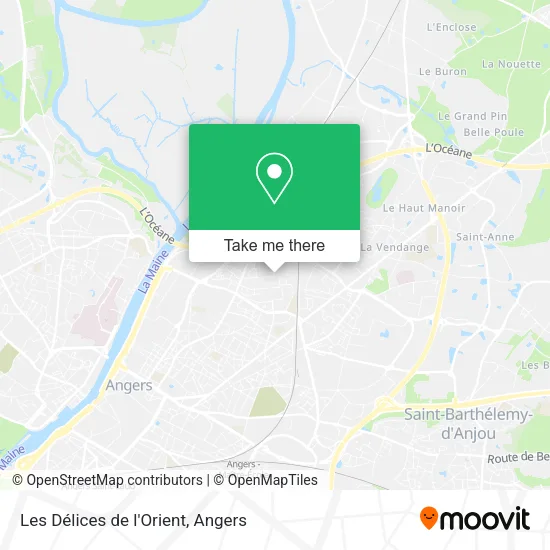Les Délices de l'Orient map