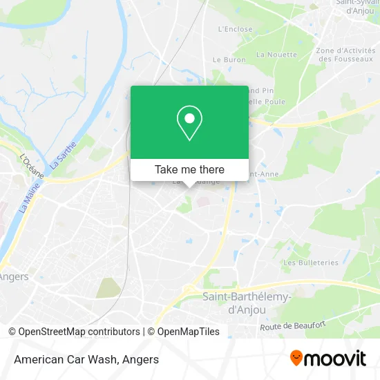 American Car Wash map