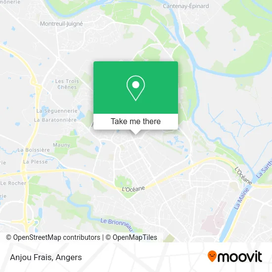 Anjou Frais map